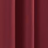52 x 102 inch Solid Burgundy Red Thermal Blackout Curtain Panels - Set of 2