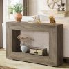 Modern Farmhouse 47-inch Long Entryway / Console Table in Grey Wood Finish