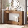 Modern Farmhouse 47-inch Long Entryway or Sofa Table in Brown Wood Finish