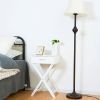 accX-Shape 1 Drawer Nightstand End Side Table Storage in White